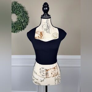 Sincerely Jules Slim Fit Ribbed Crop Top Size Large